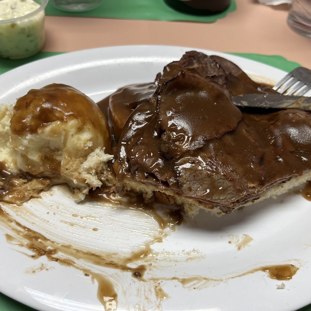 Landmark Cafe - Open faced roast beef with mashed potatoes - Breakfast & Brunch Near Me - Sierra Vista, Arizona Landmark Cafe - Open faced roast beef with mashed potatoes - Breakfast & Brunch Near Me - Sierra Vista, Arizona