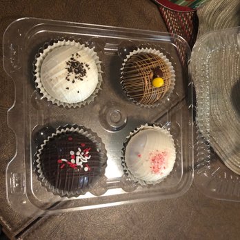 Sinful Treats - These are the four pack of holiday hot cocoa bombs. Delicious! And I bought little individual boxes to give them away as holiday gifts. - Desserts Near Me - Hampton, Virginia Sinful Treats - These are the four pack of holiday hot cocoa bombs. Delicious! And I bought little individual boxes to give them away as holiday gifts. - Desserts Near Me - Hampton, Virginia