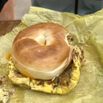 Cannery Row Delicatessen - Bacon egg and cheese bagel - Delis Near Me - Monterey, California Cannery Row Delicatessen - Bacon egg and cheese bagel - Delis Near Me - Monterey, California