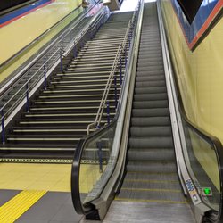 La Almudena - Escalator from street level at Estación de La Almudena