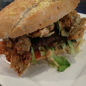 Bosscat Kitchen & Libations - Fried oyster po'boy $15 - New American Near Me - Irvine, California