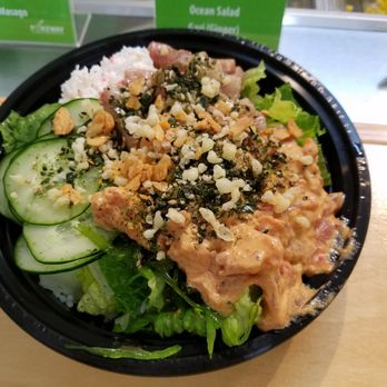 Pokeway - Medium size Hamachi and spicy ahi - Poke Near Me - Honolulu, Hawaii Pokeway - Medium size Hamachi and spicy ahi - Poke Near Me - Honolulu, Hawaii