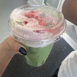 strawberry matcha strawberry matcha