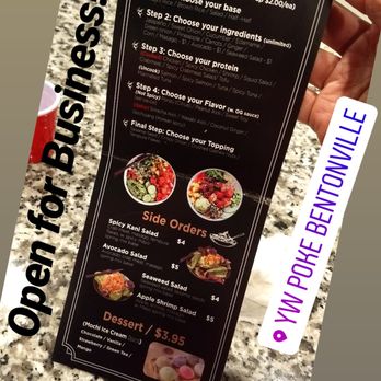 Yw Poke - Menu - Hawaiian Near Me - Bentonville, Arkansas Yw Poke - Menu - Hawaiian Near Me - Bentonville, Arkansas