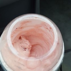Jack's Family Restaurant - Half a milkshake. This is how it was when I got it from the drive thru employee.