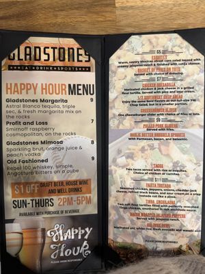 Menu photo 1 Gladstones Gladstone, OR