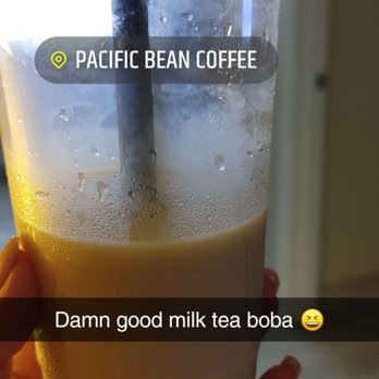 Pacific Bean Coffee - Black milk tea with boba - Coffee & Tea Near Me - San Diego, California Pacific Bean Coffee - Black milk tea with boba - Coffee & Tea Near Me - San Diego, California