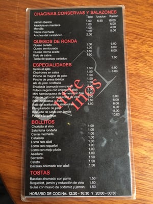 Menu photo 1 Entre Vinos Ronda, MA Menu photo 1 Entre Vinos Ronda, MA