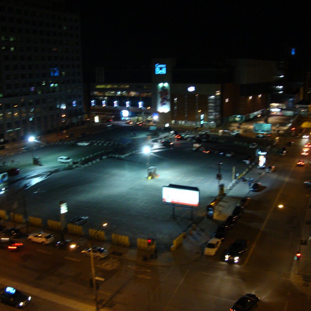 View from our room, overlooking the Bell Centre. (Montréal) View from our room, overlooking the Bell Centre. (Montréal)