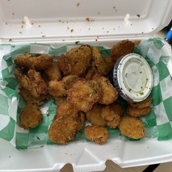 Typickle Pickles - The fried pickles was on but this batch was 8.95 and this is all I got for that price! - American Near Me - Midland, Texas Typickle Pickles - The fried pickles was on but this batch was 8.95 and this is all I got for that price! - American Near Me - Midland, Texas