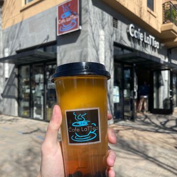 Cafe LaTTea - Mango Sorbet Green Tea - Cafes Near Me - Cupertino, California