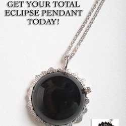 Original Eclipse Pendant Design by Dave 14k Gold with Onyx and Diamond. Available in two sizes. Starts at $159 1-800-613-8707