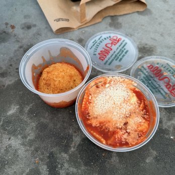 Bertucelli's La Villa - Vegetarian Arancini (left) and Ricotta Ravioli (right) - Sandwiches Near Me - San Jose, California