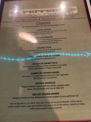 Menu photo 1 Peppers Steak & Seafood Pasadena, TX Menu photo 1 Peppers Steak & Seafood Pasadena, TX