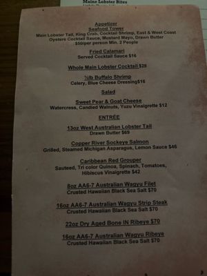 Menu photo 1 The Primal Cut Steakhouse Tinley Park, IL Menu photo 1 The Primal Cut Steakhouse Tinley Park, IL
