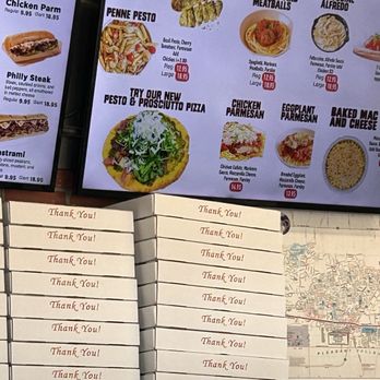 American Pie - Pesto Parmesan prosciutto pizza pictured on menu - Pizza Near Me - Camarillo, California