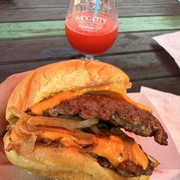Double patty Oklahoma burger Double patty Oklahoma burger