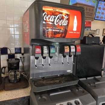 Hong Kong Express - Beverage Dispenser and yes they do have brewed tea! - Chinese Near Me - North Richland Hills, Texas