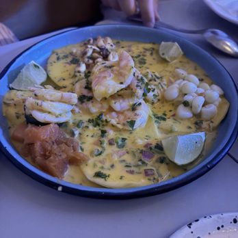 Celeste - ceviche de shrimp y mango - Peruvian Near Me - Somerville, Massachusetts