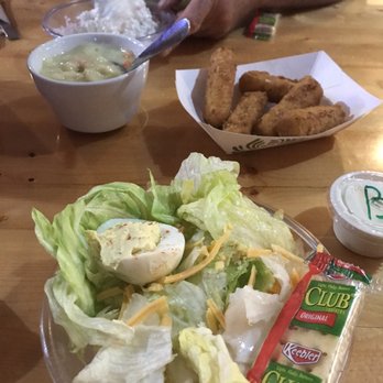 Blue Moon - Salad--they put a deviled egg on it!!  Yummmmmy! - Bars Near Me - Armour, South Dakota