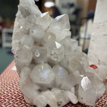 Find Your Center - This is the Himalayan quartz piece whose dimensions are about a foot across and a foot and a half high - Reiki Near Me - Seattle, Washington
