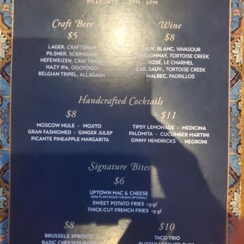 GRANVILLE - Menu - New American Near Me - Pasadena, California