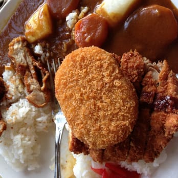 Volcano - Chicken katsu curry with potato croquette. - Japanese Curry Near Me - San Francisco, California Volcano - Chicken katsu curry with potato croquette. - Japanese Curry Near Me - San Francisco, California