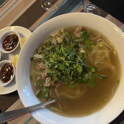 Pho Bobun - Beef pho, hoisin, spicy red chili slices, and lemon
