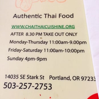 Chai Thai - Thai Near Me - Portland, Oregon Chai Thai - Thai Near Me - Portland, Oregon