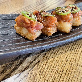 NORI - Crispy rice with spicy tuna - Sushi Bars Near Me - Phoenix, Arizona NORI - Crispy rice with spicy tuna - Sushi Bars Near Me - Phoenix, Arizona