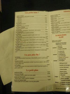 Menu photo 4 Le Crep'Breizh Lisieux, 14 Menu photo 4 Le Crep'Breizh Lisieux, 14