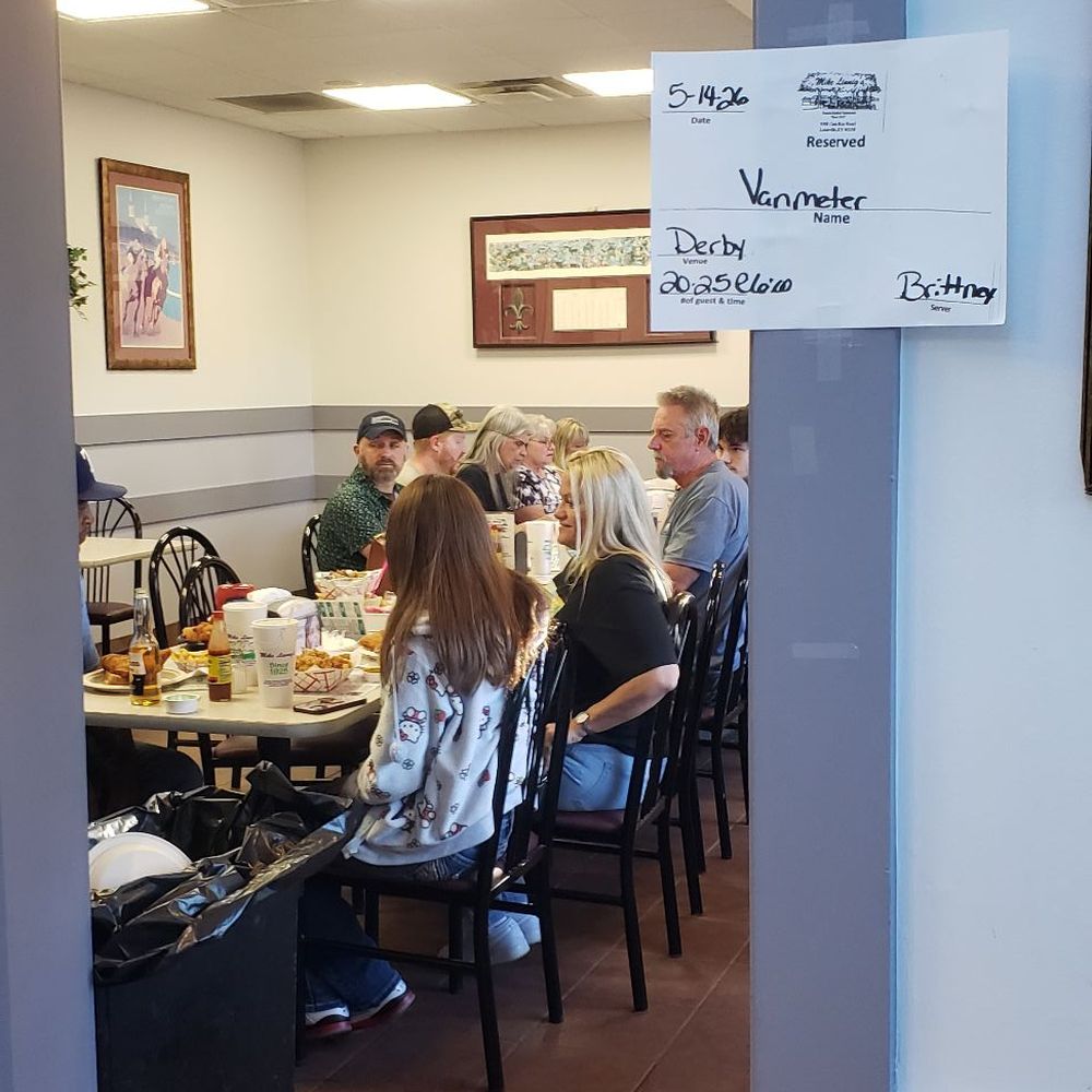 Mike Linnig's Restaurant - Derby Room at very back of interior dining with no way outside unless setting off the emergency alarm - Seafood Near Me - Louisville, Kentucky