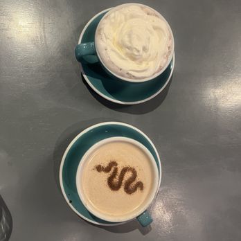 Snakes & Lattes Chicago - Hot chocolate  Nutella latte - Bars Near Me - Chicago, Illinois