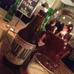 A nice pale ale with the risotto. A nice pale ale with the risotto.
