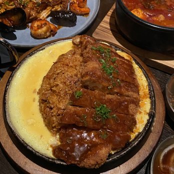 Yori and Sool - Kimchi Fried Rice with Chicken Katsu - Korean Near Me - New York, New York Yori and Sool - Kimchi Fried Rice with Chicken Katsu - Korean Near Me - New York, New York