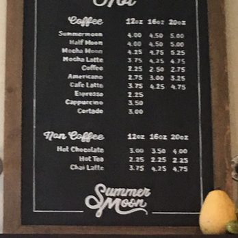 Summer Moon Coffee - Hot drinks menu - Coffee & Tea Near Me - San Antonio, Texas Summer Moon Coffee - Hot drinks menu - Coffee & Tea Near Me - San Antonio, Texas