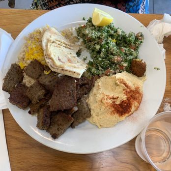 Naab Mediterranean - Lamb Gyro plate - Mediterranean Near Me - Los Angeles, California Naab Mediterranean - Lamb Gyro plate - Mediterranean Near Me - Los Angeles, California