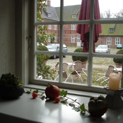 SchlossCafé - Blick in den Schlosshof
