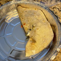 La Cocina Mexican Restaurant - Fish taco, 2 with the order. Mostly cut up veggies and tomatoes. Where's the fish?