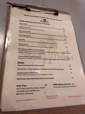 Menu photo 2 Shady Palms Cafe Stones Corner, QLD Menu photo 2 Shady Palms Cafe Stones Corner, QLD