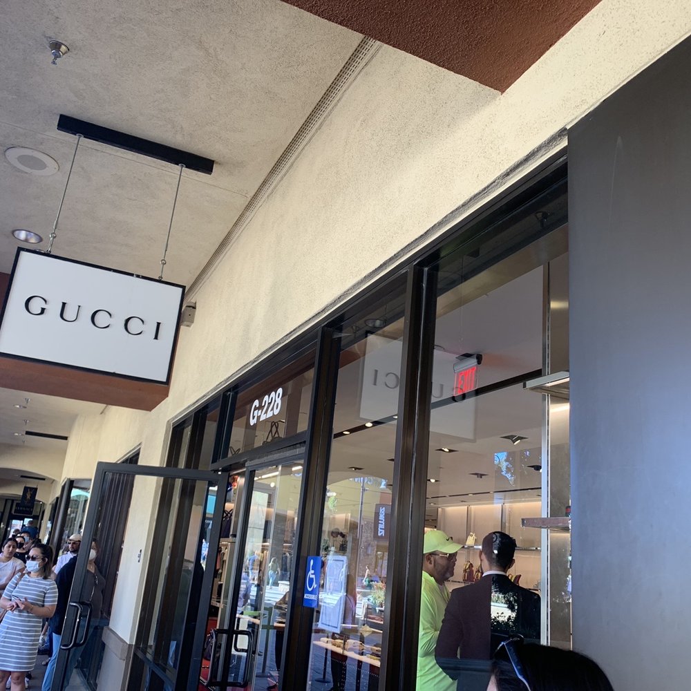 Gucci Outlet - Entrance of Gucci outlet store - Men's Clothing Near Me - Cabazon, California