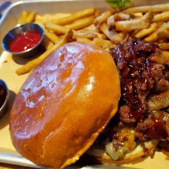 BJ's Restaurant & Brewhouse - Brisket/Bacon (Loaded Burger) - Brewpubs Near Me - Rochester, New York BJ's Restaurant & Brewhouse - Brisket/Bacon (Loaded Burger) - Brewpubs Near Me - Rochester, New York