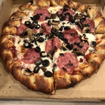 Wild Garlic Pizza & Pub - Medium Salimi, olive, and mushrooms. - Salad Near Me - Reno, Nevada Wild Garlic Pizza & Pub - Medium Salimi, olive, and mushrooms. - Salad Near Me - Reno, Nevada