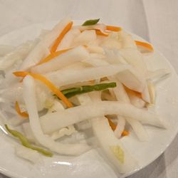 Fortune Wheel - Complimentary Appetizer: Vinegarette radishes