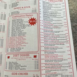 Great Wall Chinese Restaurant - Menu