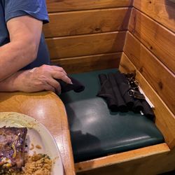 Texas Roadhouse - One of the seats they provided for one of the six adults. No table for them to eat on if they sat here.