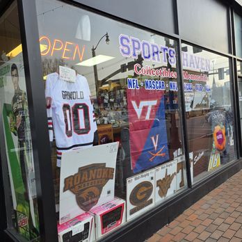 Sports Haven - Close-up of the store front display window. - Sporting Goods Near Me - Salem, Virginia Sports Haven - Close-up of the store front display window. - Sporting Goods Near Me - Salem, Virginia