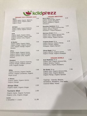 Menu photo 6 koldprezz Katy, TX