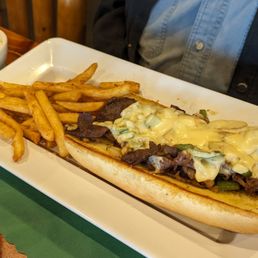 Philly cheese steak sandwich