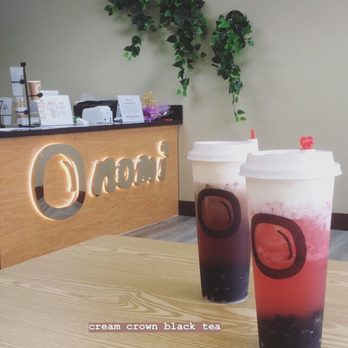 Nomi Tea - Cream crown black tea, Cream crown strawberry green tea - Bubble Tea Near Me - Albany, California Nomi Tea - Cream crown black tea, Cream crown strawberry green tea - Bubble Tea Near Me - Albany, California